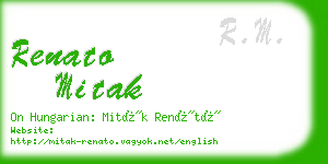 renato mitak business card